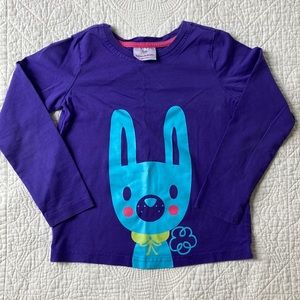 Hanna Andersson L/S bunny tee size 120 (age 6 - 7)